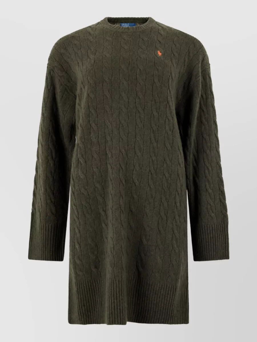 Polo Ralph Lauren cashmere wool long-sleeve knit dress