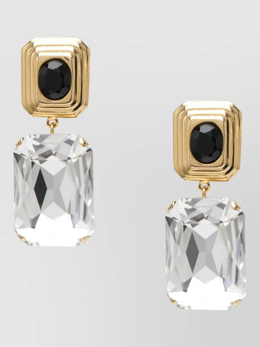 Alessandra Rich crystal-embellished clip-on earrings