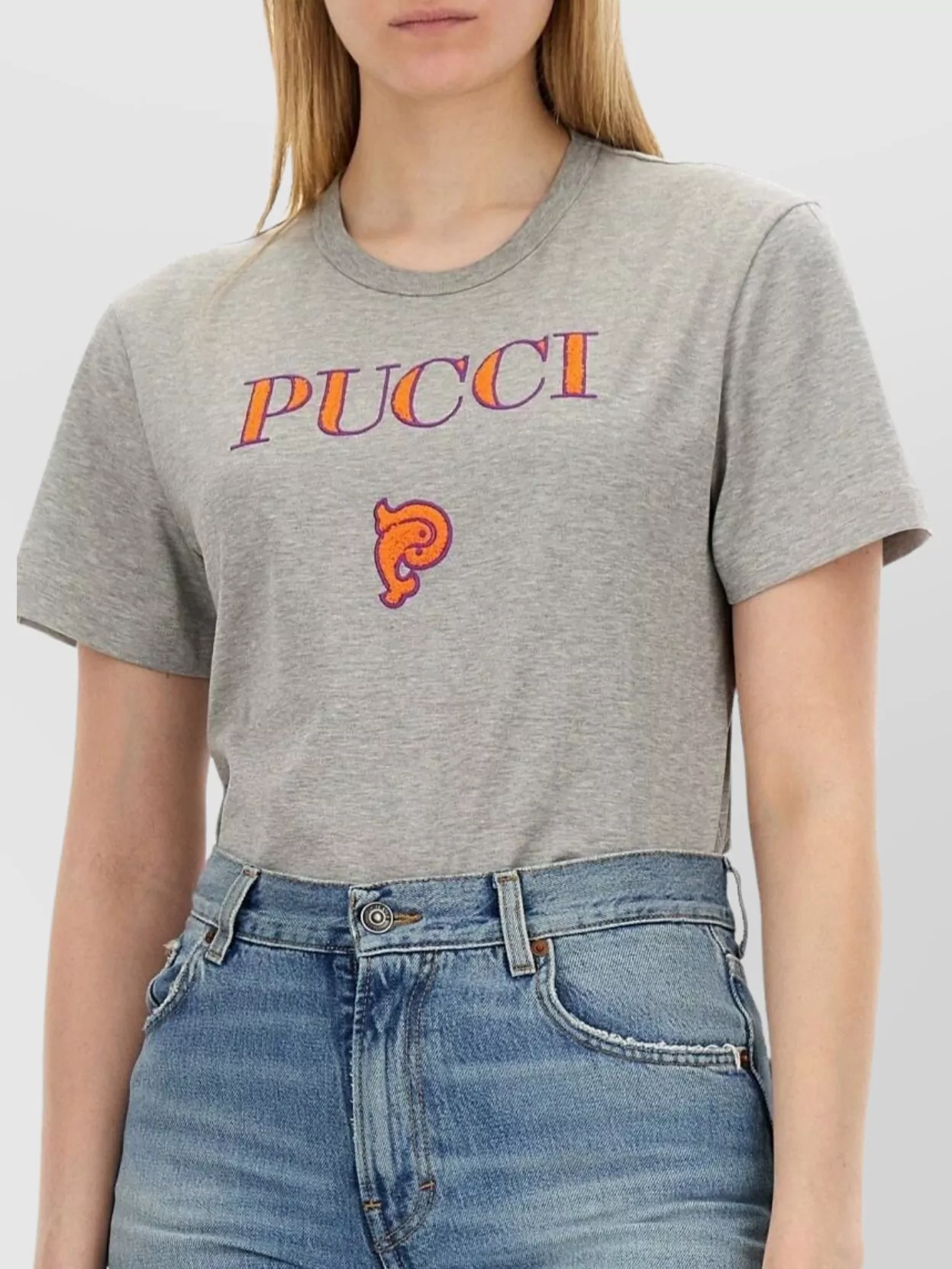 Pucci Logo Crew Neck T-Shirt