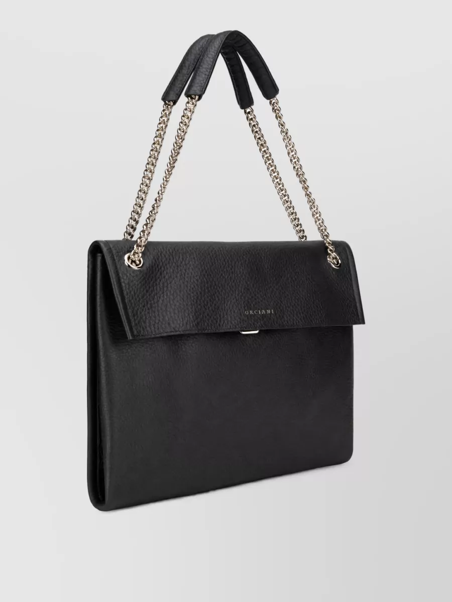 Orciani Leather Venus Midi Shoulder Bag