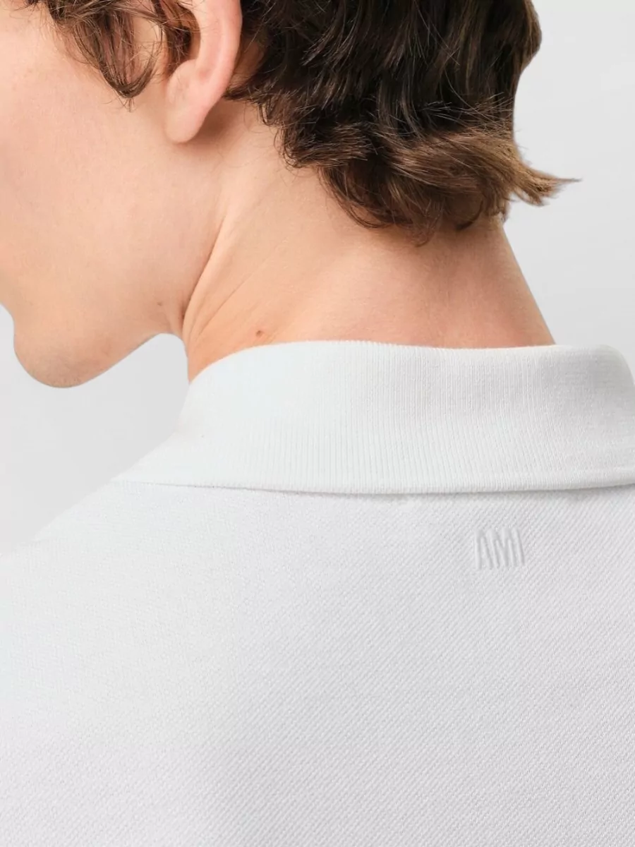 Ami Paris Ami De Coeur Cotton Polo Shirt