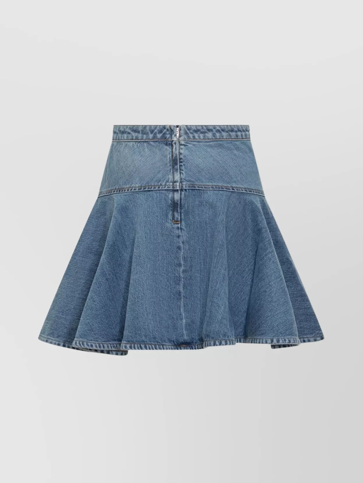 Givenchy Flared High-waisted Skirt Panel Detailing In Blue