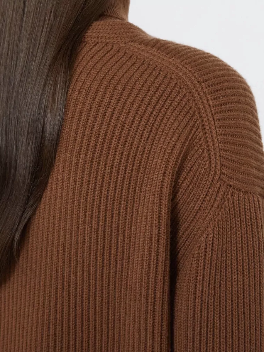 S Max Mara Cashmere Wool V-Neck Cardigan