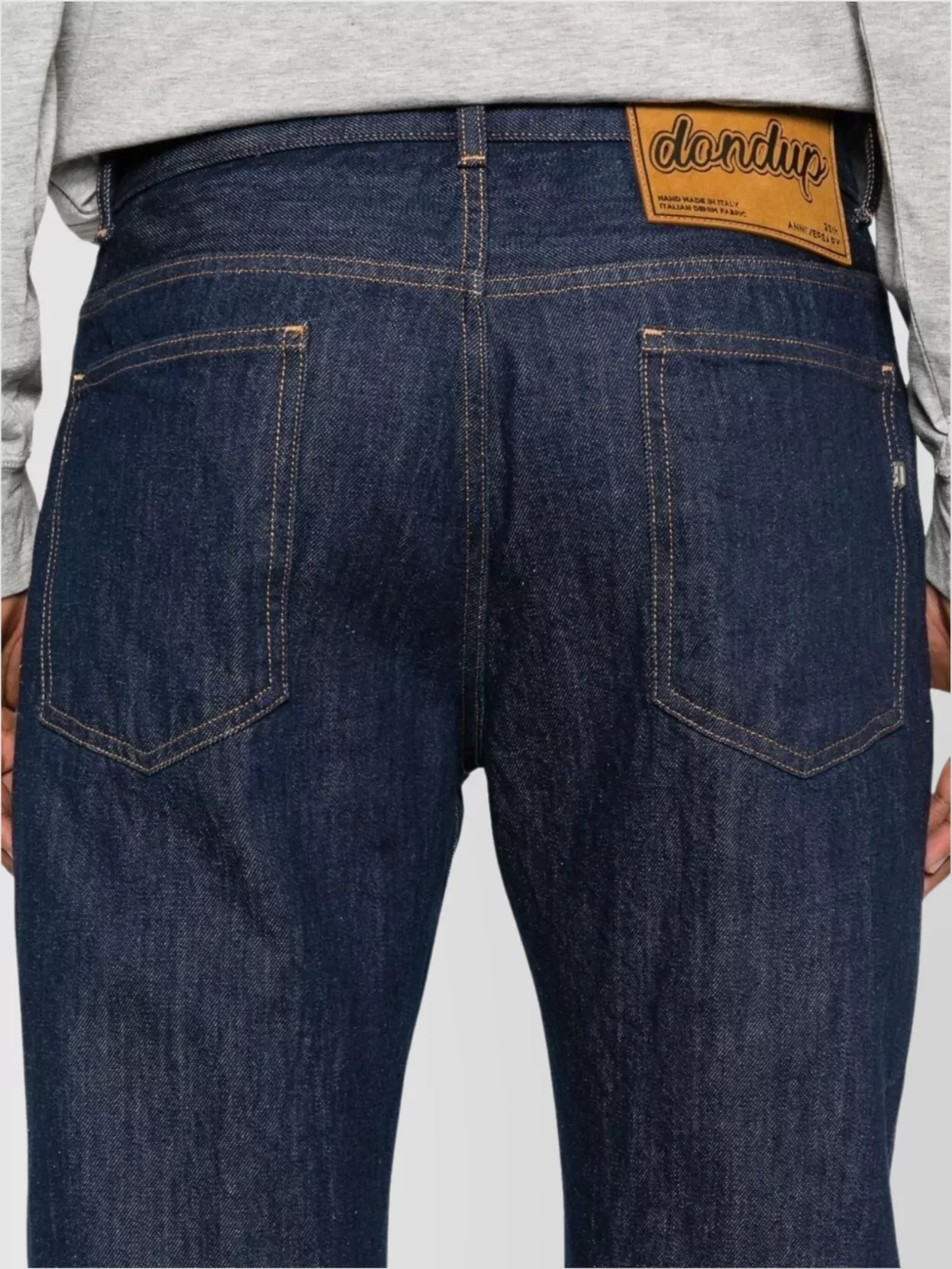 Dondup Five-Pocket Jeans With Tapered Leg And Contrast Stitching