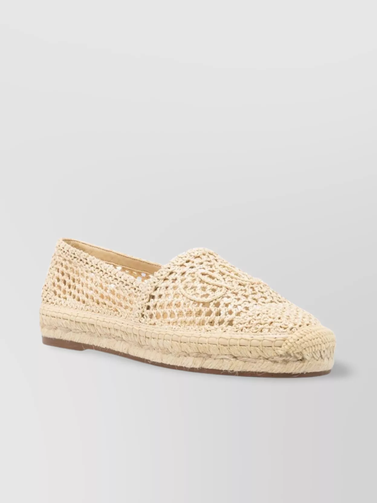 Chloé Almond Toe Flat Sole Woven Espadrilles