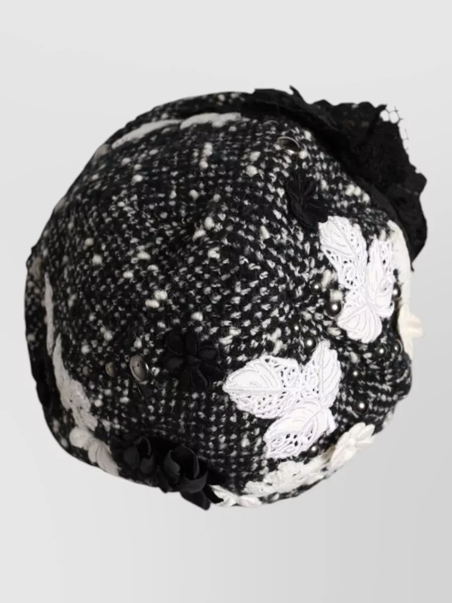 Dolce&Gabbana Embellished Floral Beret