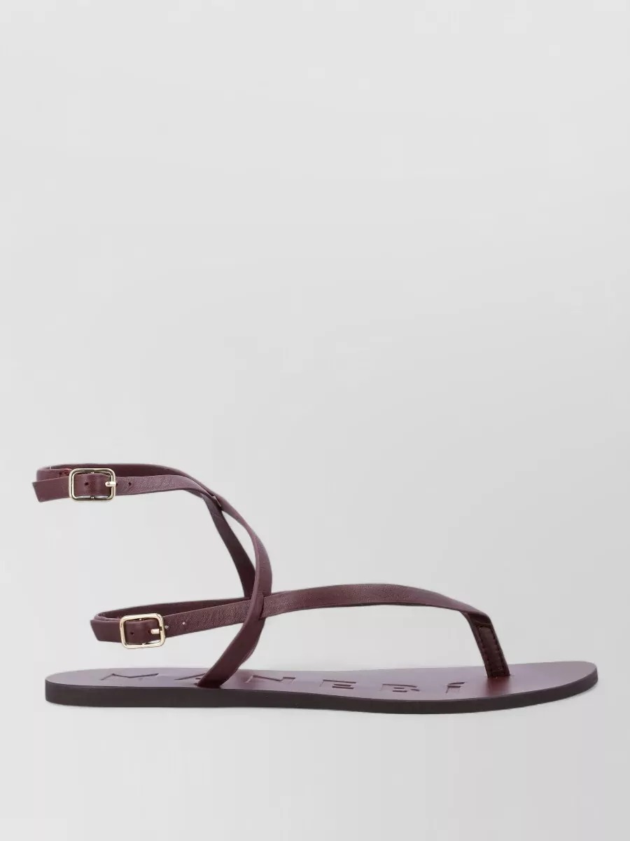 Manebi Leather Thong Sandals