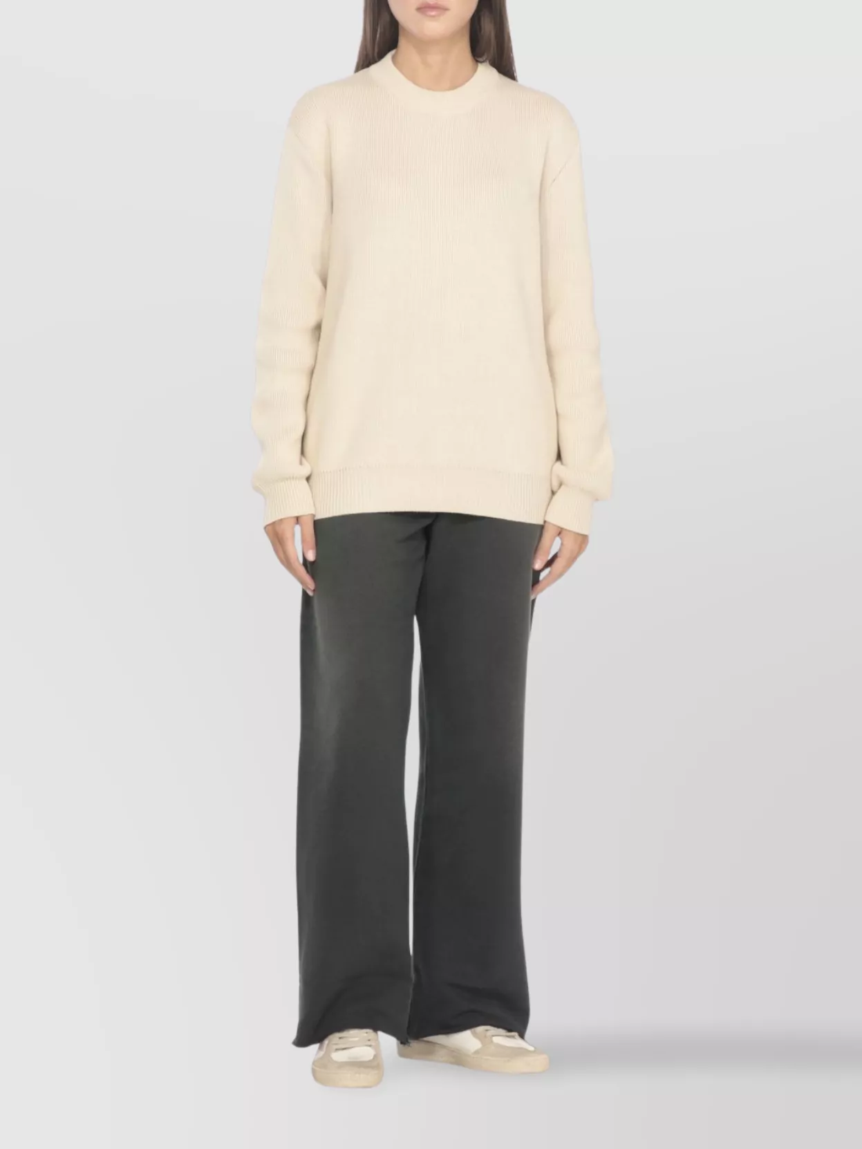 Golden Goose Low Top Sneakers Featuring Perforated Upper In White