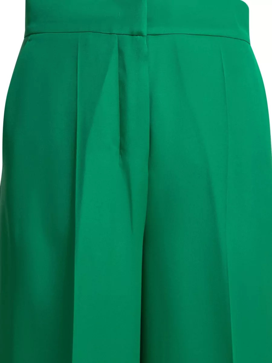 Max Mara Silk Wide-Leg Tailored Trousers