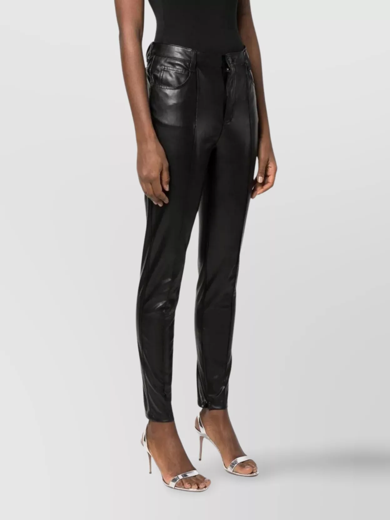Ermanno Scervino Tailored Trousers With Pockets And Zip Detail In Black