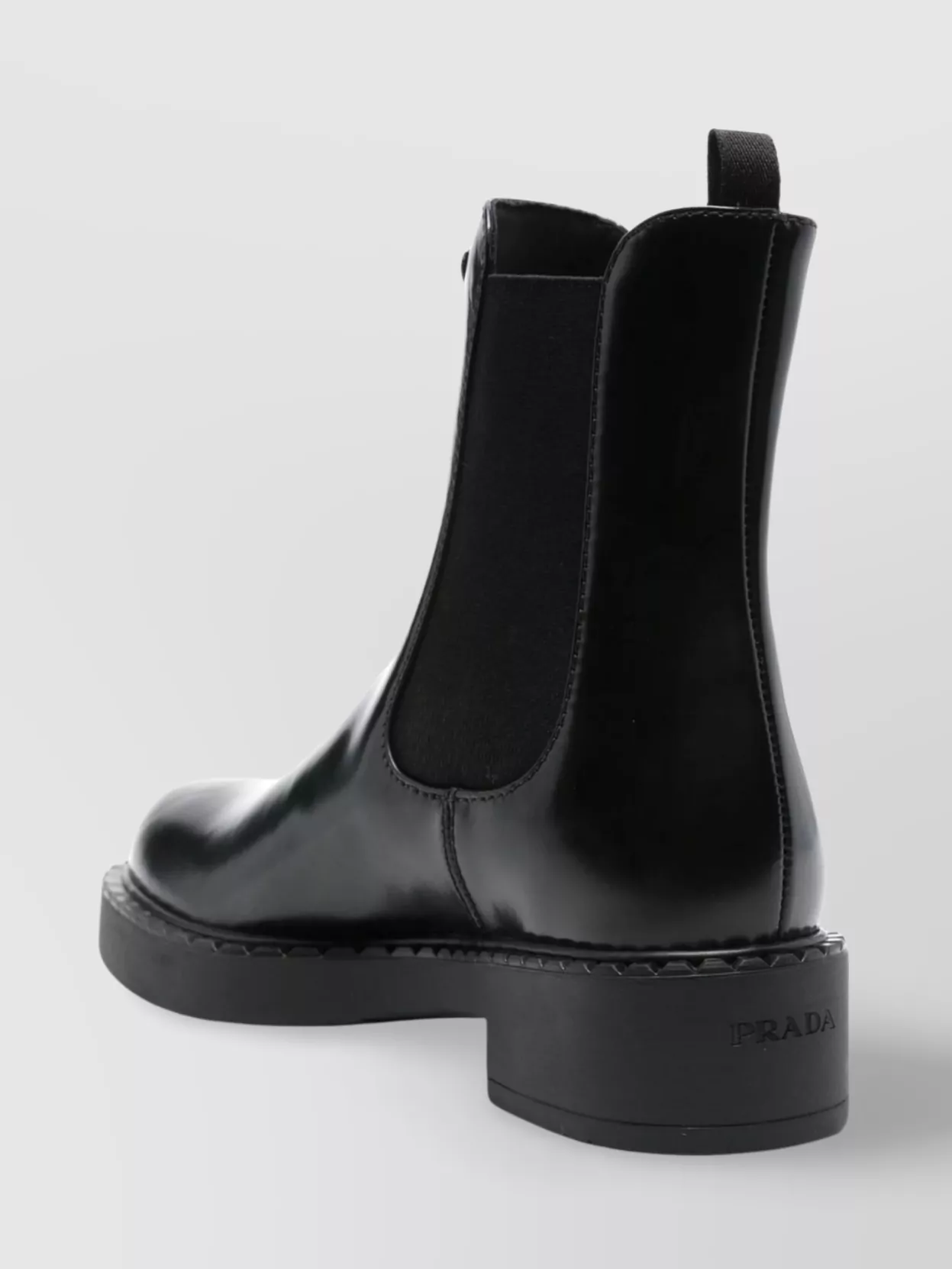 Prada Tall Leather Chelsea Boots