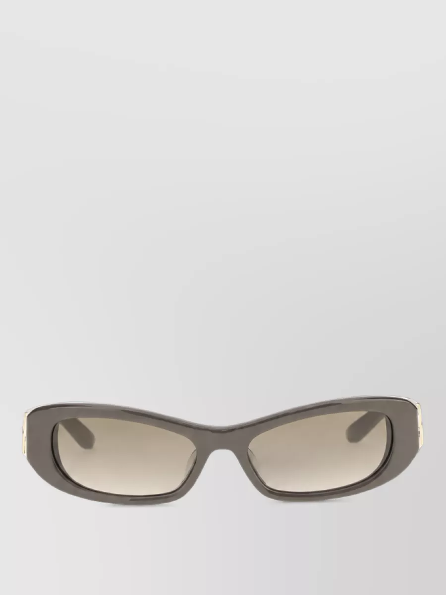 Balenciaga acetate rectangular sunglasses