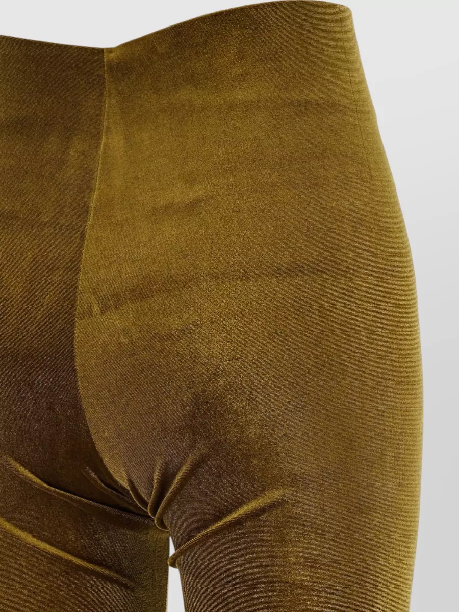 The Andamane Velvet High-Rise Cropped Leggings