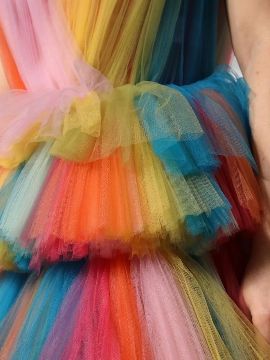 Dolce&Gabbana Tiered Tulle Midi Dress