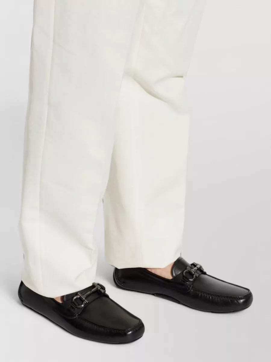 Ferragamo Leather Driver Loafers