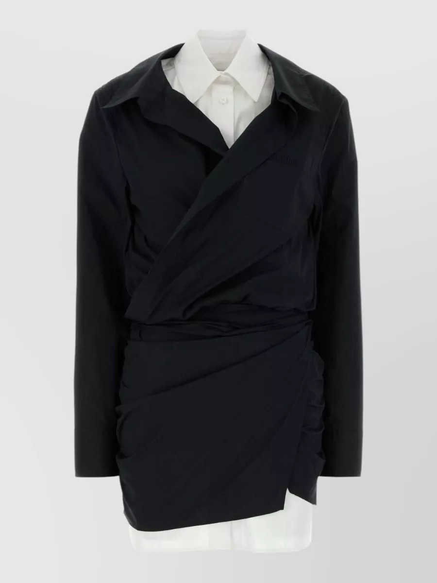 The Attico stretch poplin mini dress