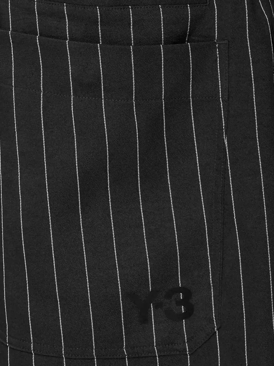 Y-3 Pinstriped Oversized Tailored Shorts
