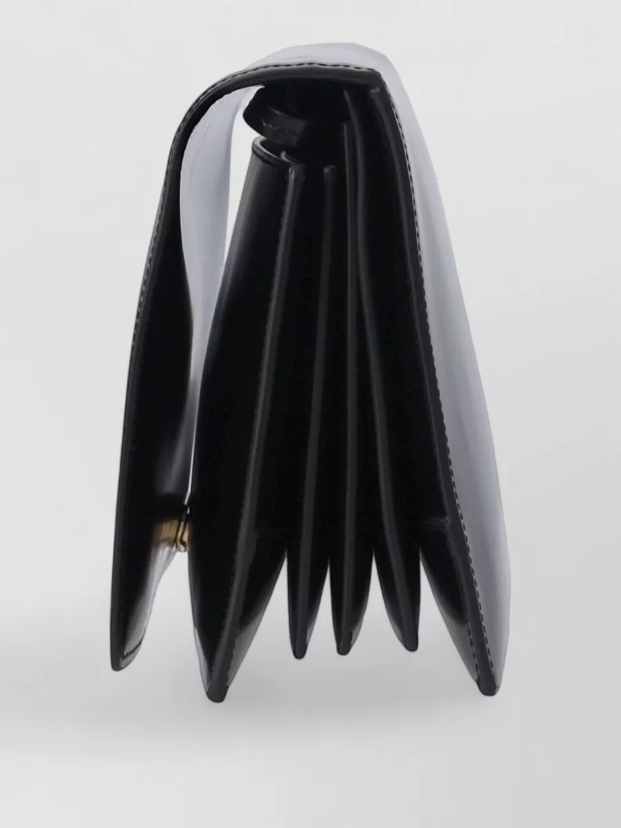 Jil Sander File Medium Leather Clutch Bag