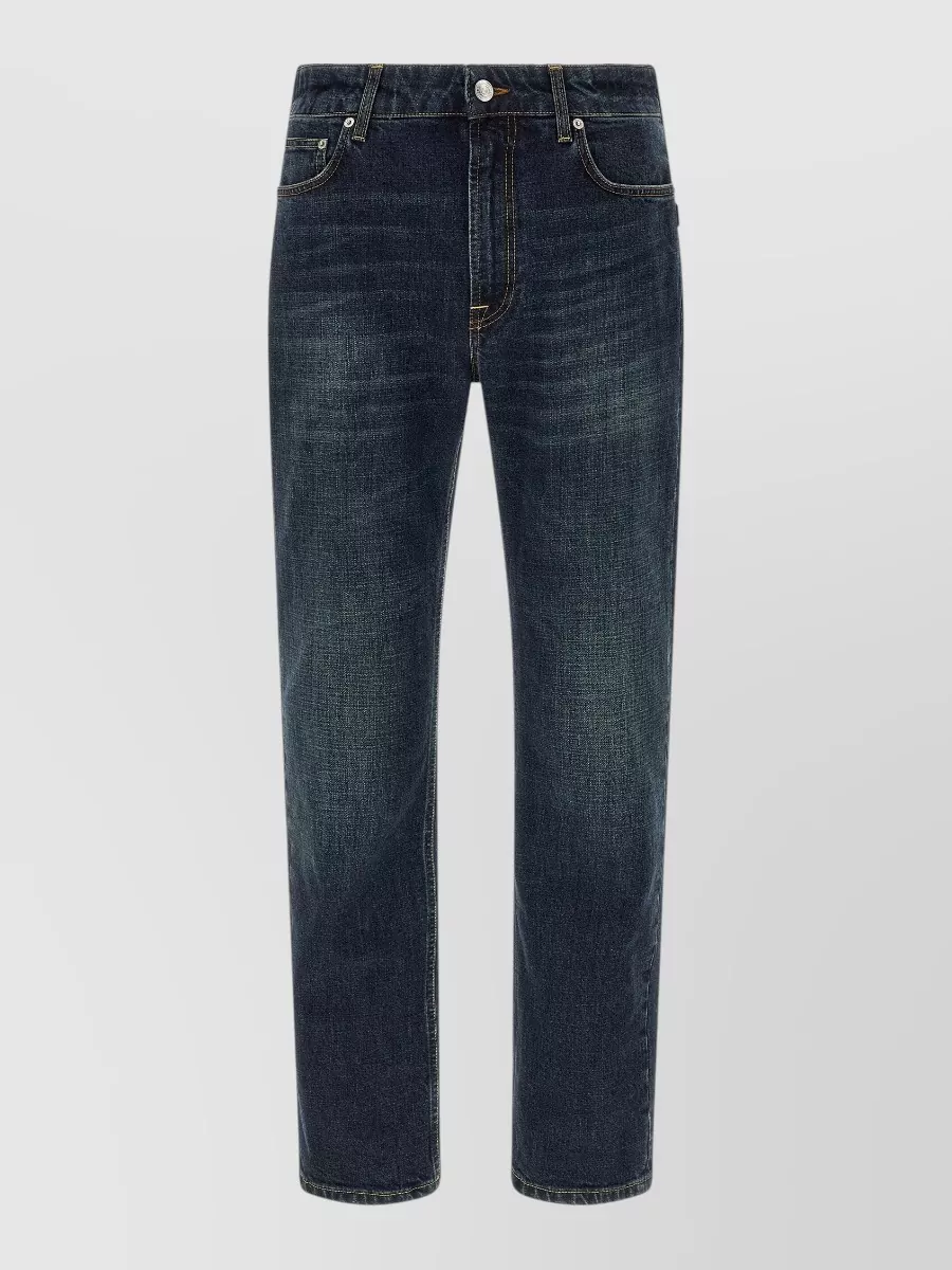 Department 5 denim mid-rise straight-leg jeans