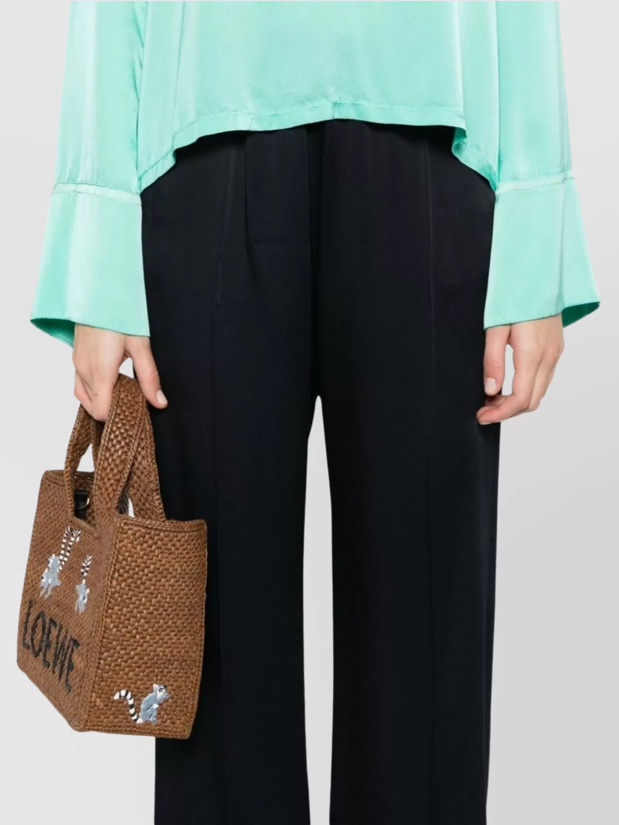 Forte Forte Relaxed Fit Wide Leg Trousers