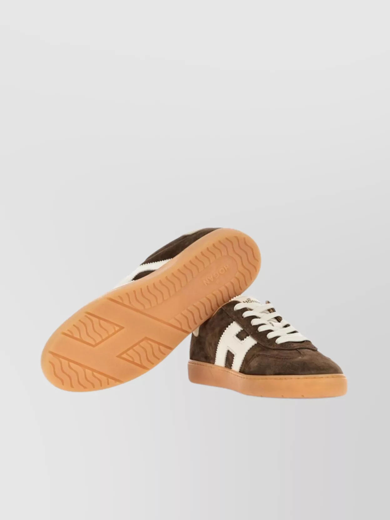 Hogan Stylish Sneakers With Contrast Panel And Suede Finish