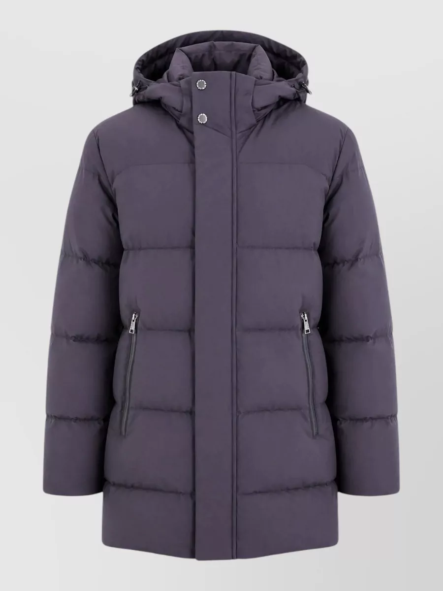 Paul & Shark quilted hooded down jacket