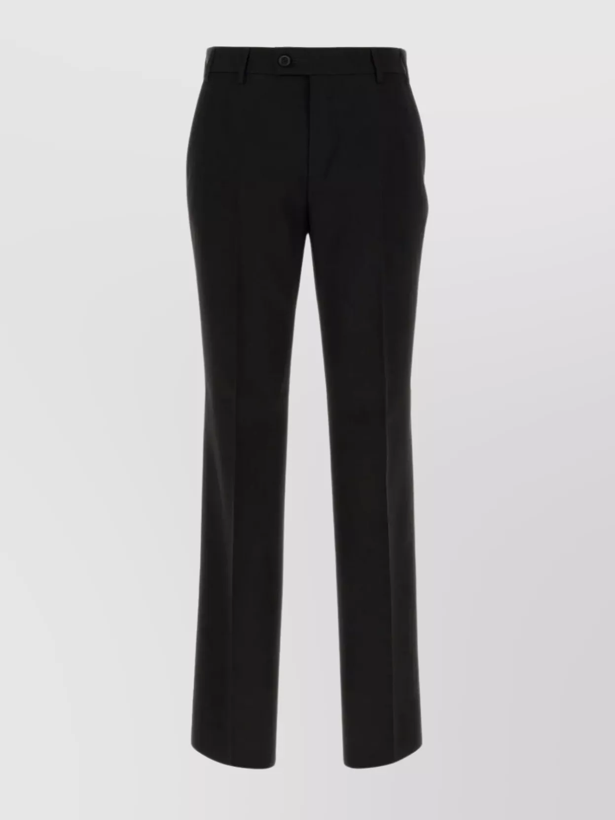 Shop Off-white Pleated Wide-leg Wool Trousers In Black