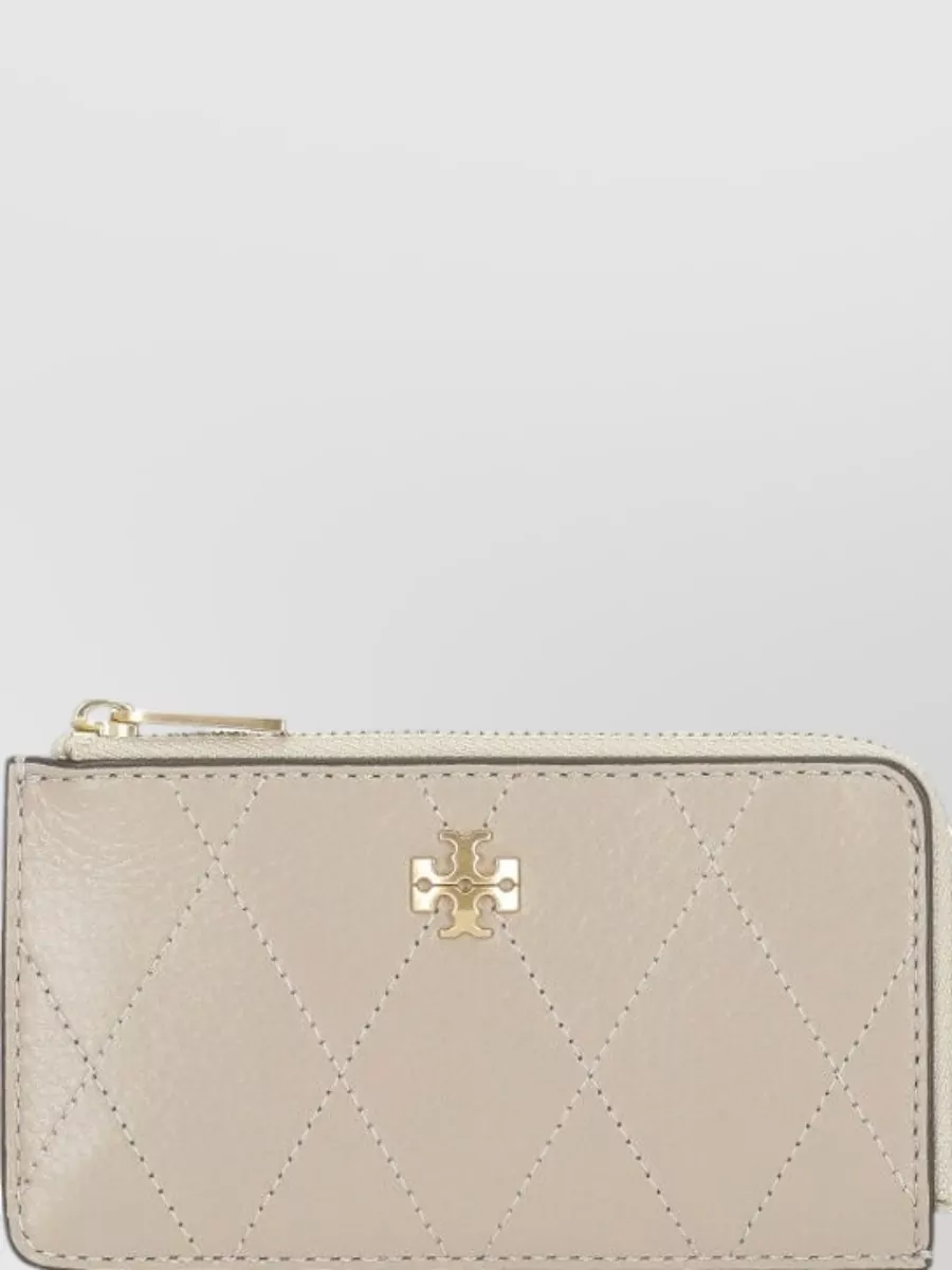 Tory Burch Quilted Leather Card Holder