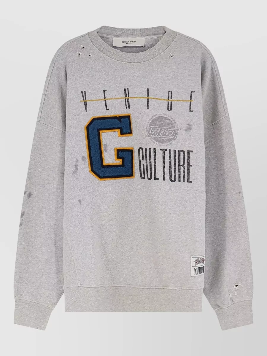 Golden Goose Cotton logo print sweatshirt