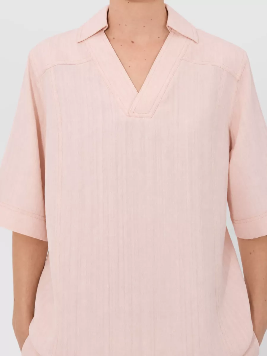 Loulou Studio Oversized Polo Shirt