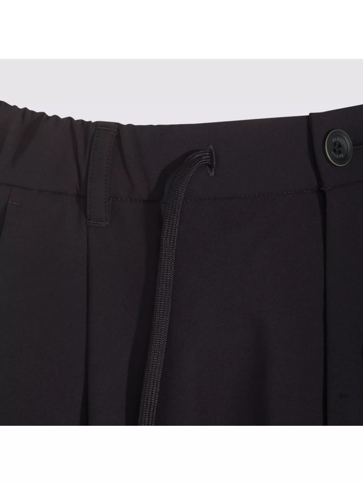 Herno Trousers With Back Pockets And Button Detail