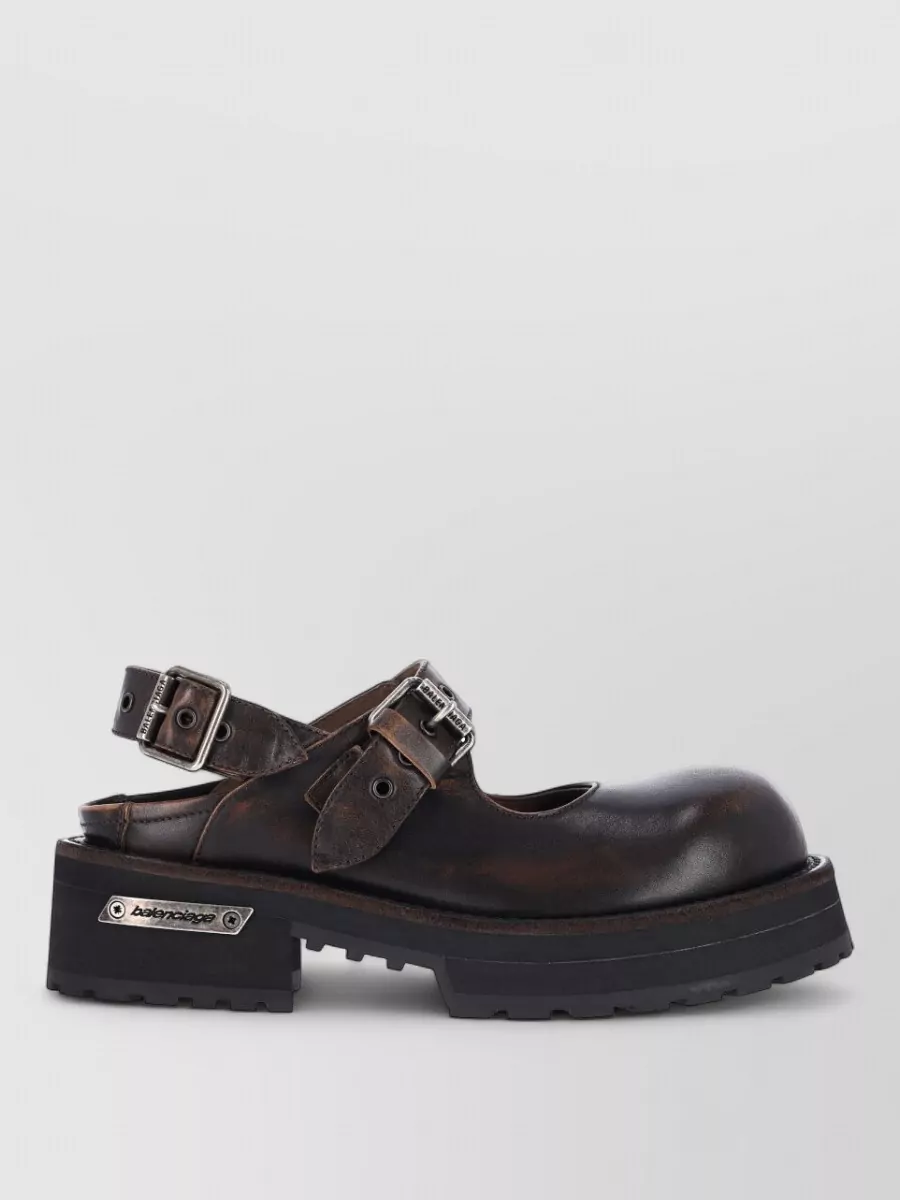 Balenciaga leather mules