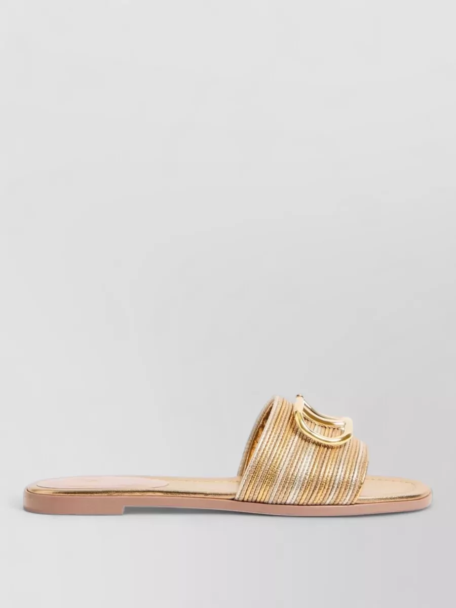 Valentino Garavani leather flat sandals