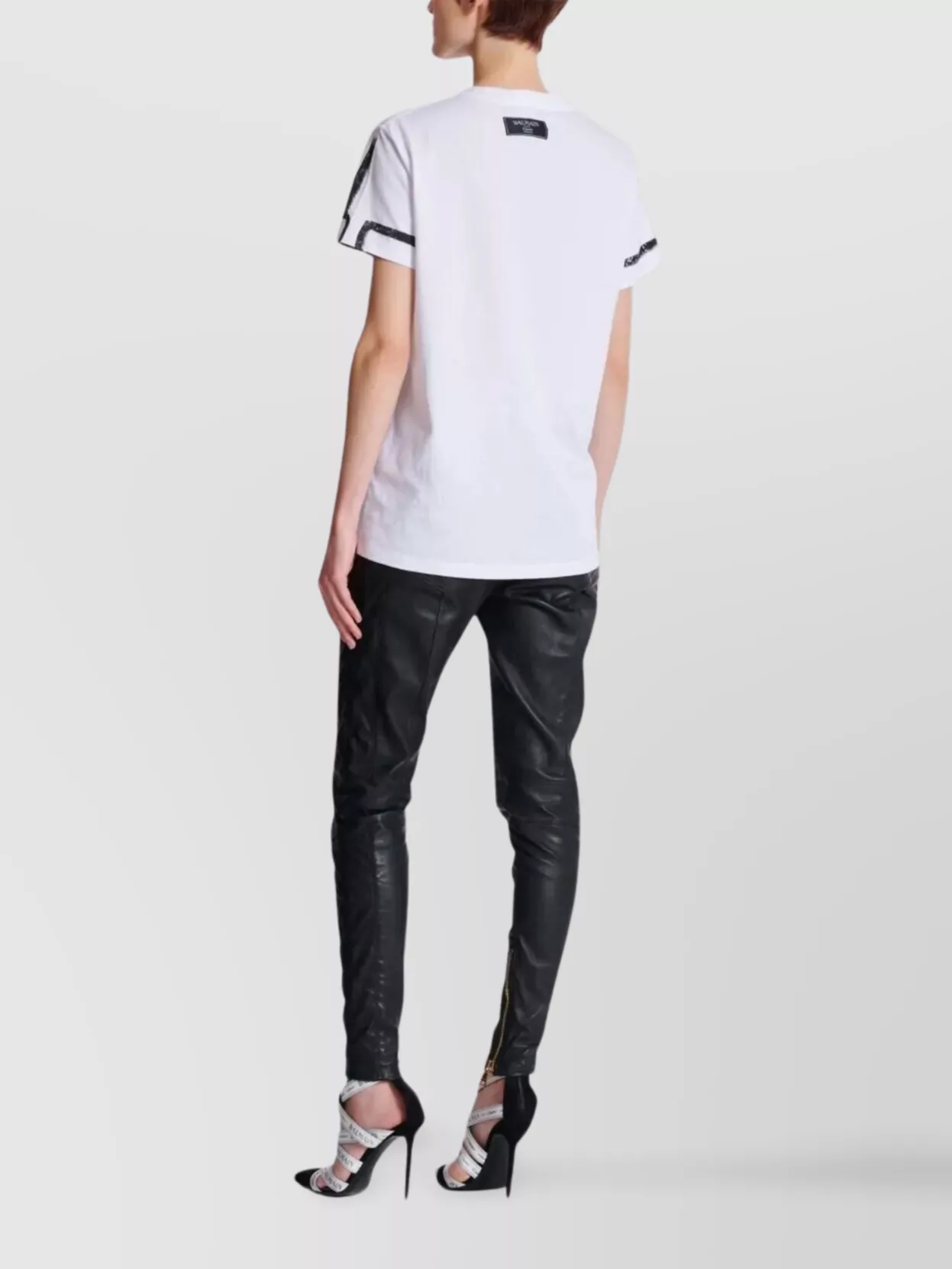 Balmain Graphic Print Crew Neck T-Shirt