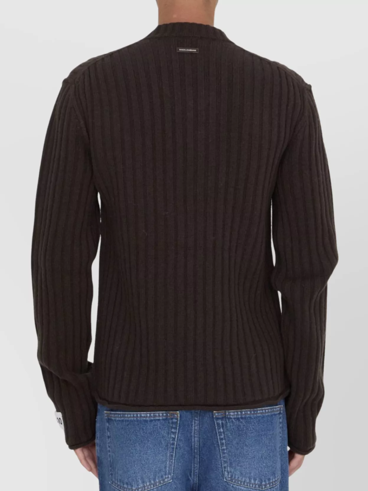 Dolce&Gabbana Wool Sweater Embroidered Patch