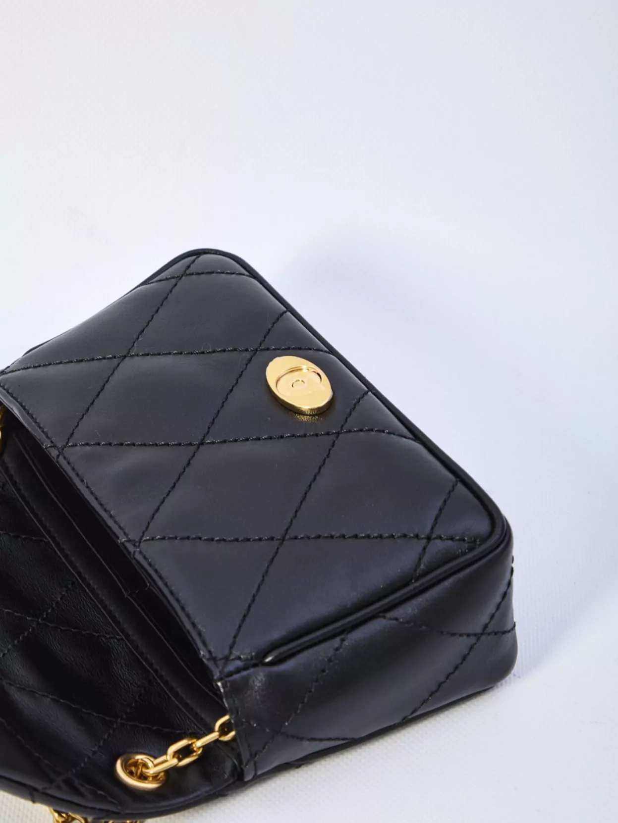 Burberry Chain Strap Quilted Leather Satchel