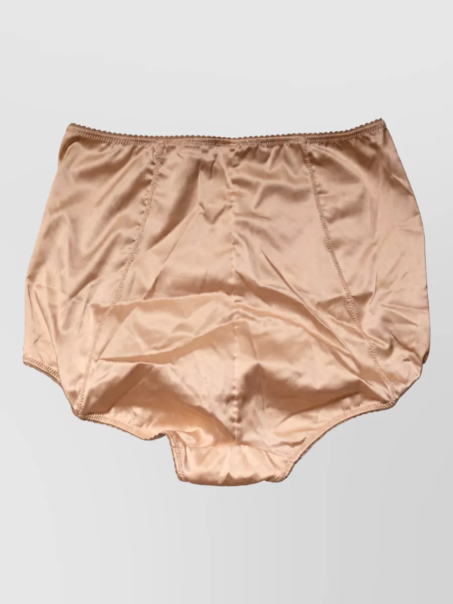 Dolce&Gabbana silk high-waist briefs
