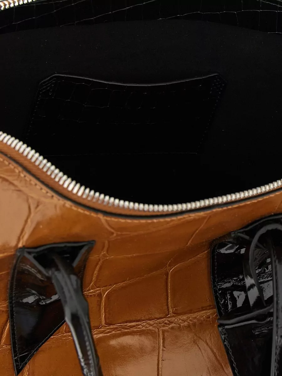 The Attico Leather Asymmetric Shoulder Bag
