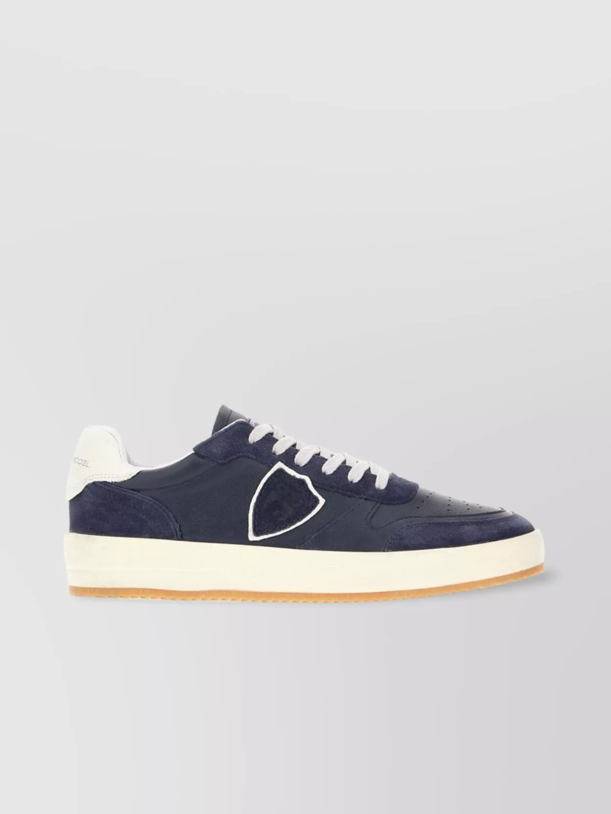 Philippe Model Low-Top Leather And Suede Sneakers With Contrast Sole
