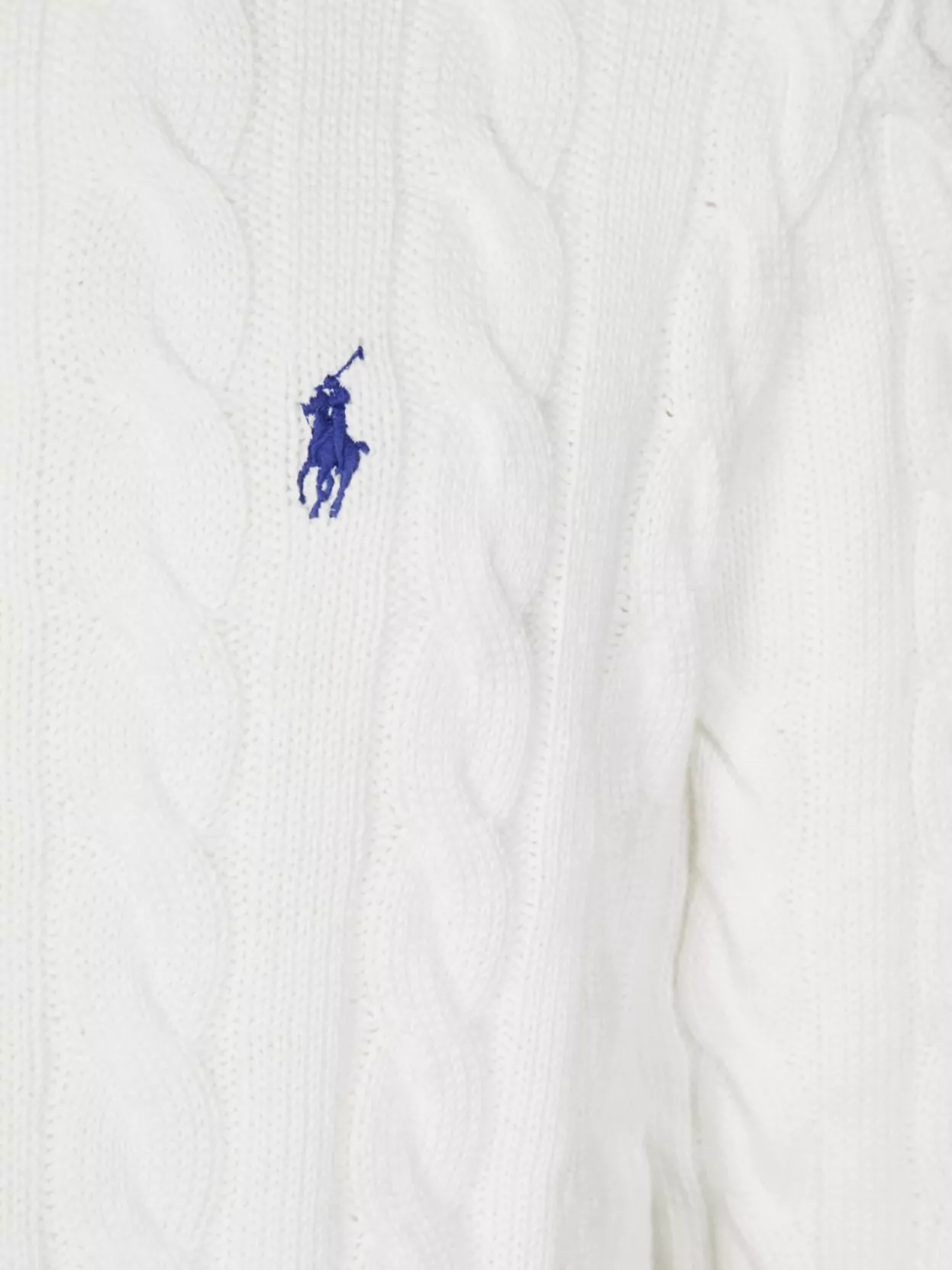 Polo Ralph Lauren Cable Knit Sweater With Ribbed Finish