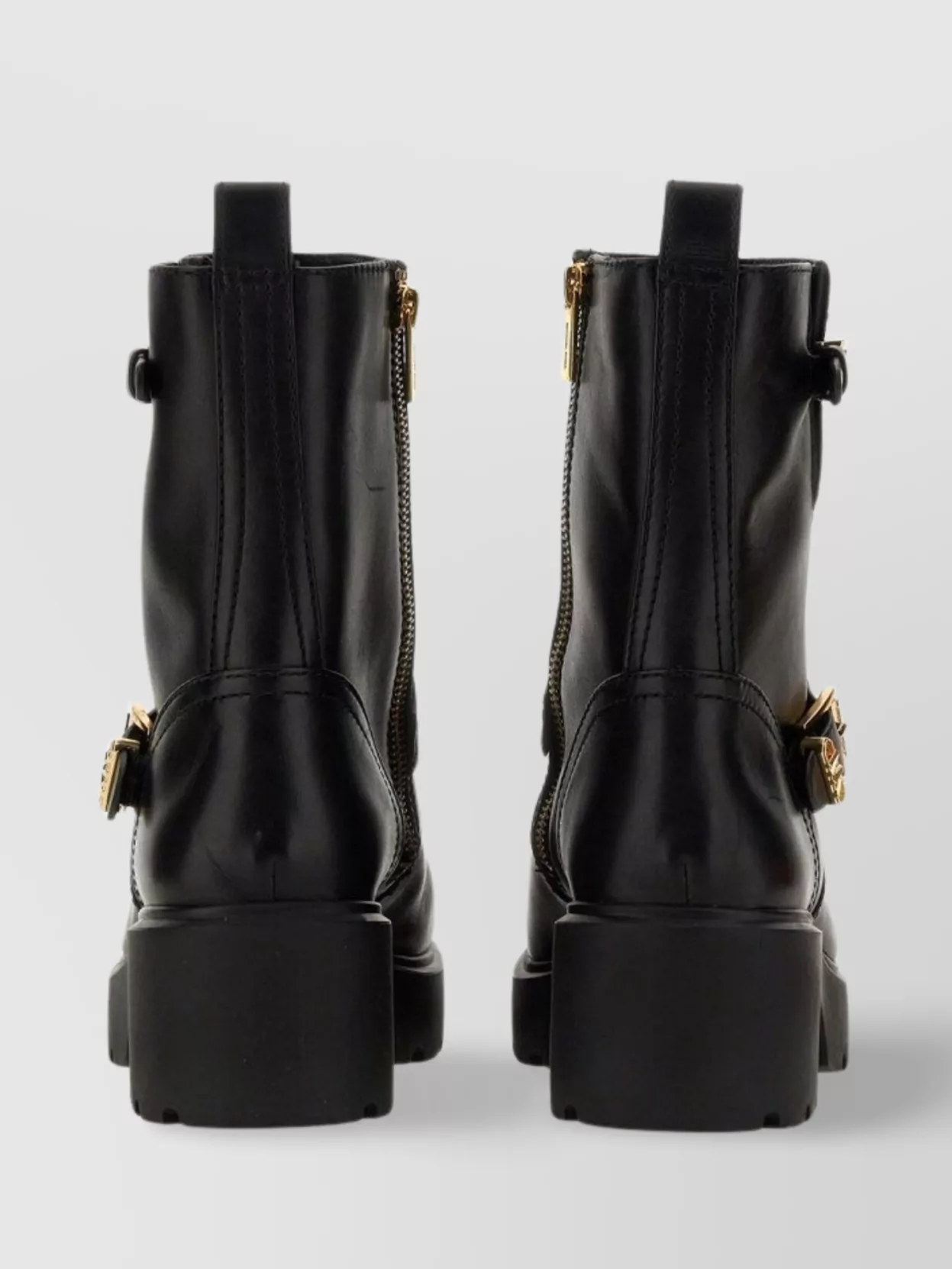 MICHAEL KORS ANKLE BLOCK HEEL BUCKLE SOLE BOOT