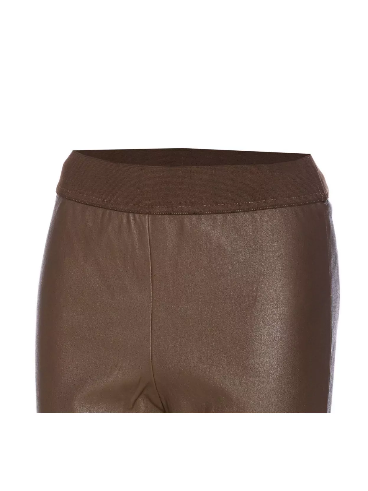 Uma Wang Stretch Leather Trousers Elastic Waist
