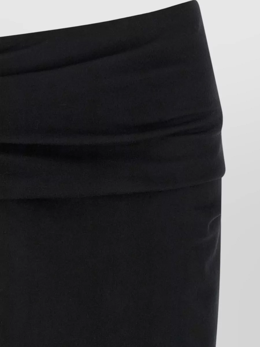 Entire Studios Wool Draped Asymmetric Midi Skirt