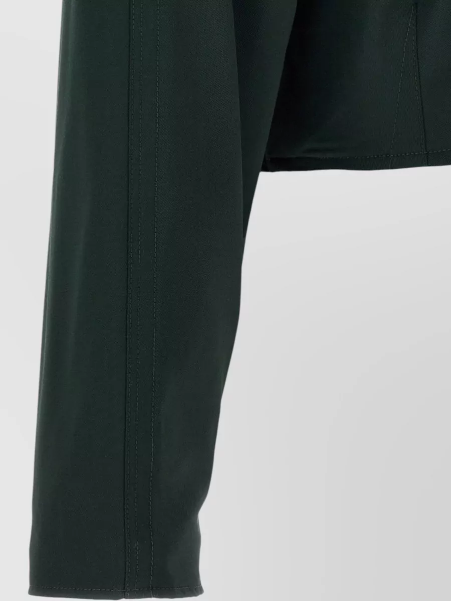 Kiko Kostadinov Virgin Wool Geometric Asymmetric V-Neck Blouson