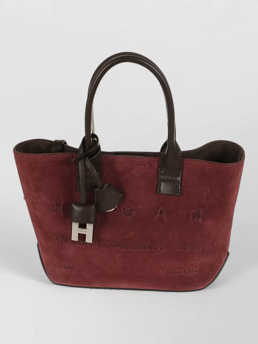 Hogan mini suede tote bag