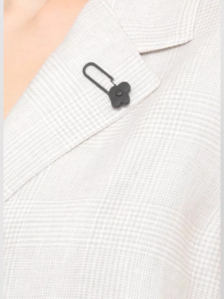 Lardini Linen Single-Breasted Blazer