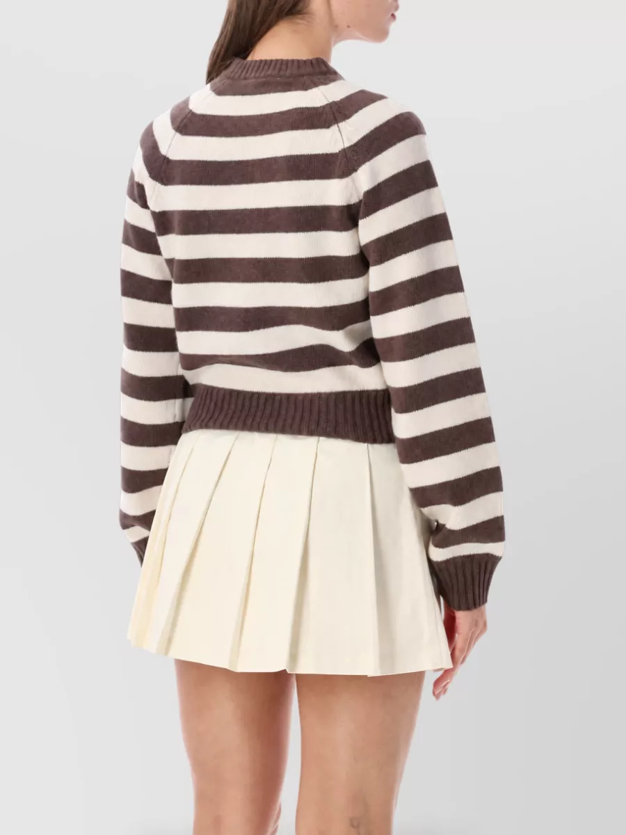 Sporty & Rich Striped Wool Sweatshirt