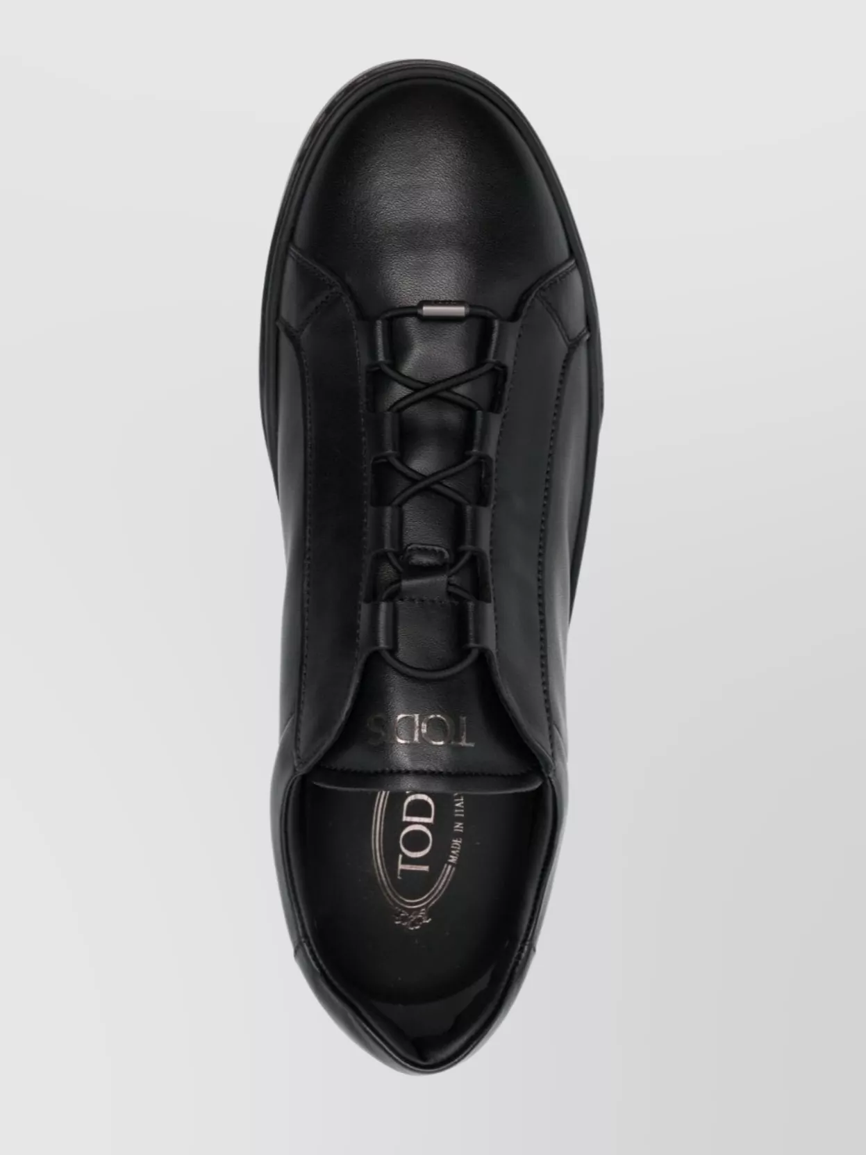 Tod's Rubber Sole Round Toe Low-Top Sneakers