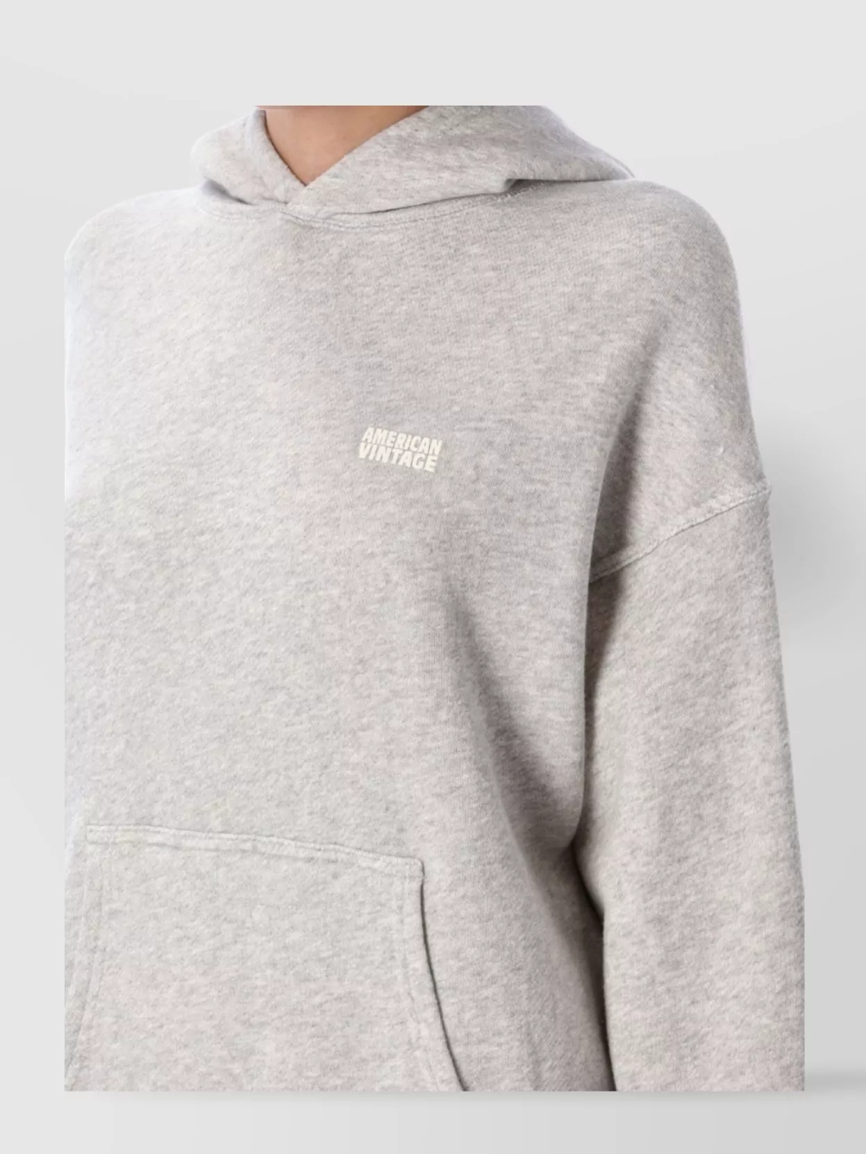 American Vintage Hooded Sweatshirt Featuring Pocket