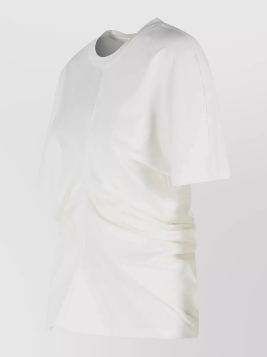 Róhe Silk Blend Draped T-Shirt